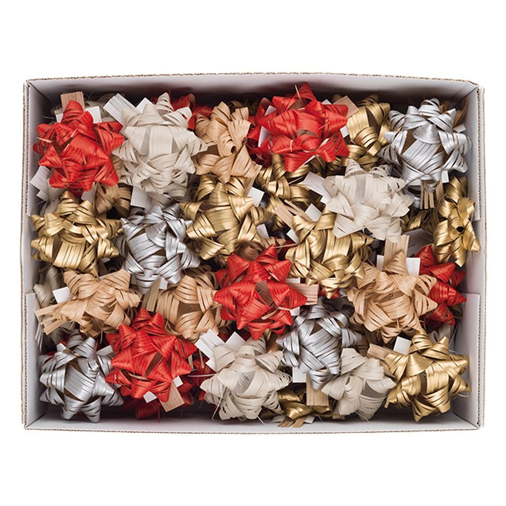 Caja 50 Cocas Cinta Rafia 65 mm Colores Metalizados BRIZZOLARI Imagen principal del producto