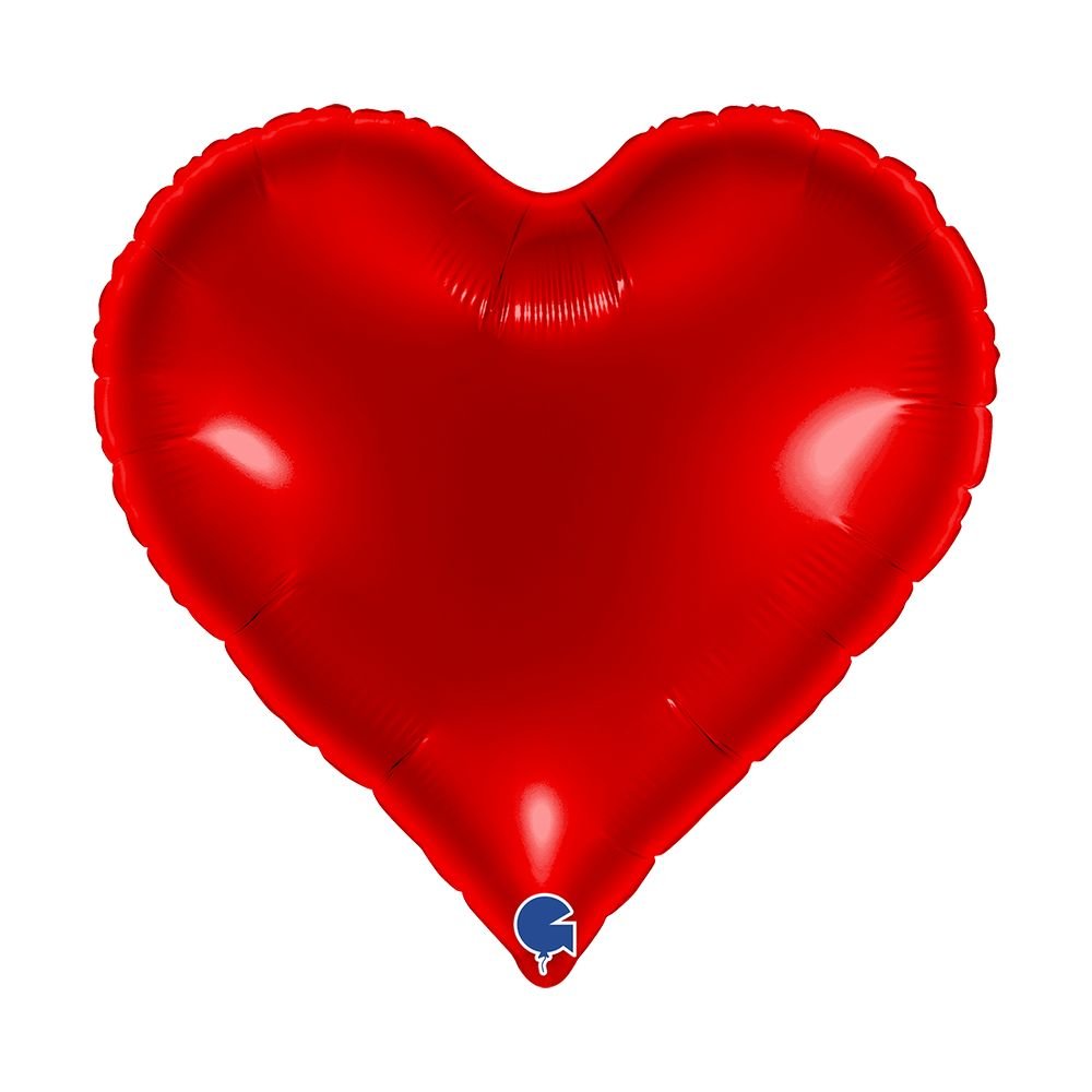 Globo corazón rojo de 45 cm Grabo Balloons