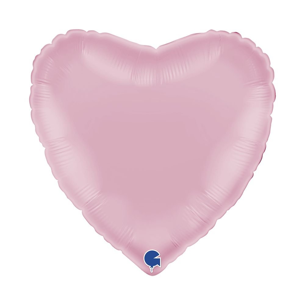 Globo corazón rosa pastel 45 cm Grabo Balloons Imagen principal del producto