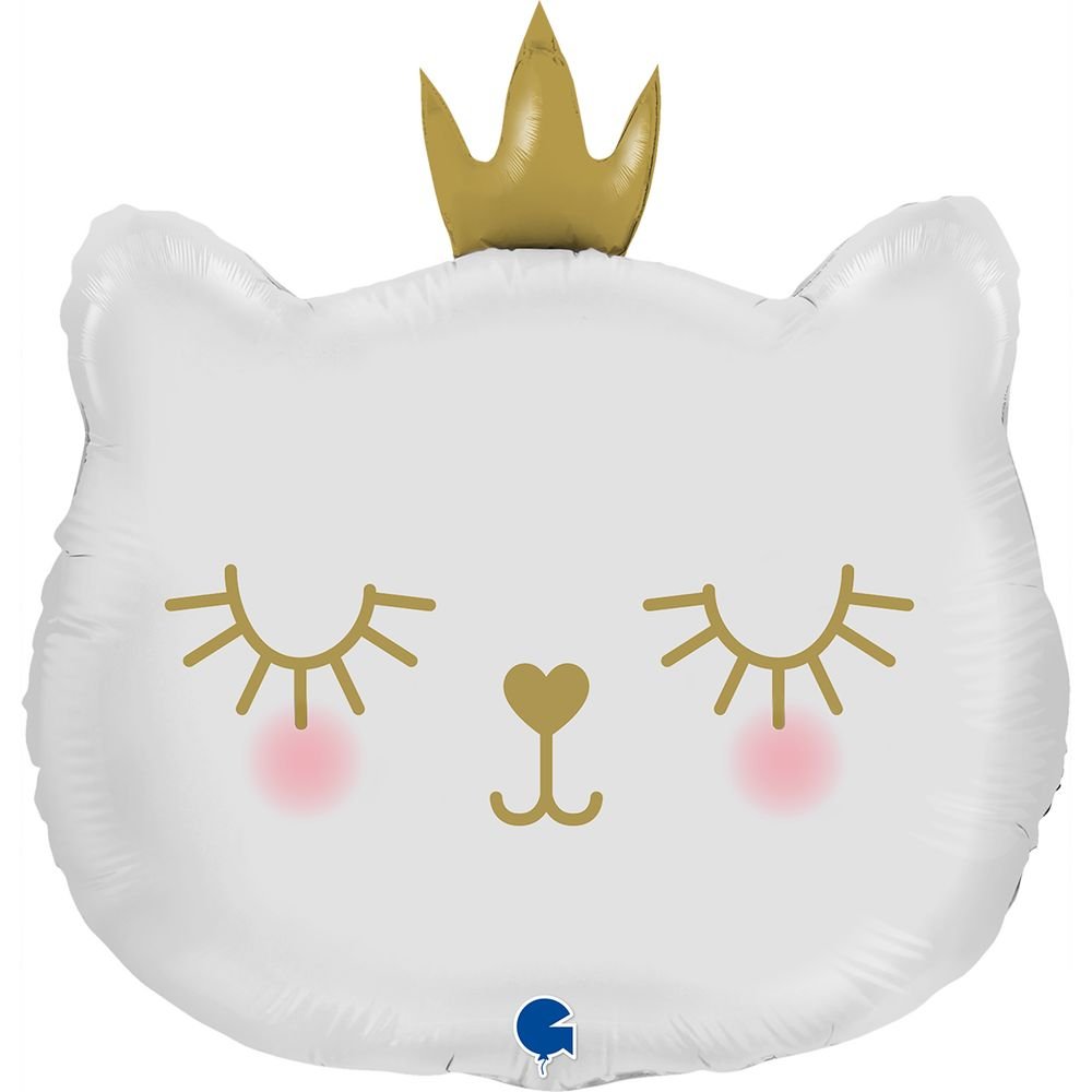 GLOBO PRINCESA GATA BLANCA 66 CM | GRABO BALLOONS | 1 UNIDAD | 8050195720964