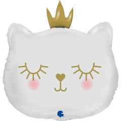 GLOBO PRINCESA GATA BLANCA 66 CM | GRABO BALLOONS | 1 UNIDAD | 8050195720964