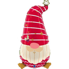 GLOBO GNOMO NAVIDEÑO 69 CM | GRABO BALLOONS | 1 UNIDAD | 8050195722074
