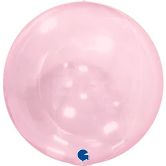 GLOBO GLOBO ROSA TRANSPARENTE 38 CM 4D 38 CM | GRABO BALLOONS | ENVASE 5 UDS. UNIDAD | 8050195744649