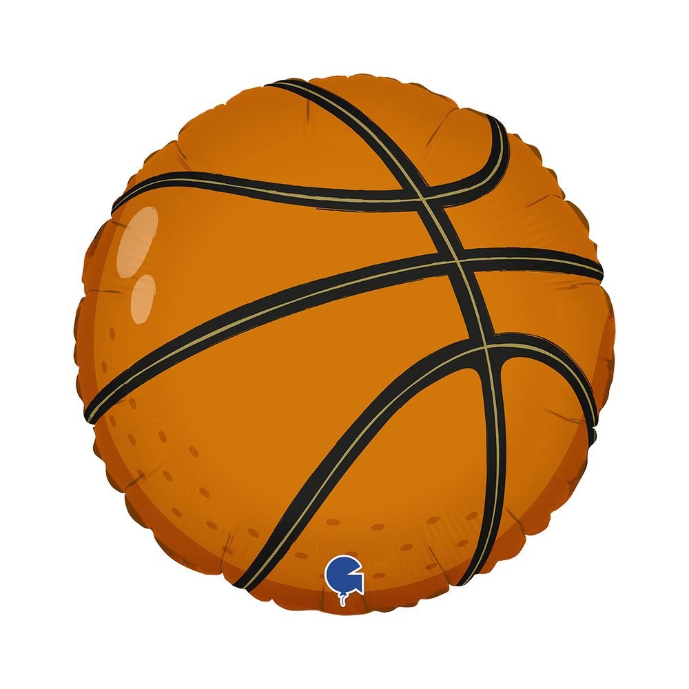 GLOBO R18 BALONCESTO 46 CM | GRABO BALLOONS | 1 UNIDAD | 8050195782061