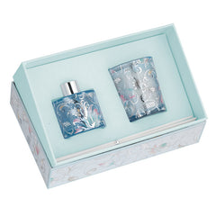 SET MIKADO + VELA 70GR AZUL HOJAS COLORES AROMA CANELA | BAGUTTA | 1 UNIDAD | 8050999811004