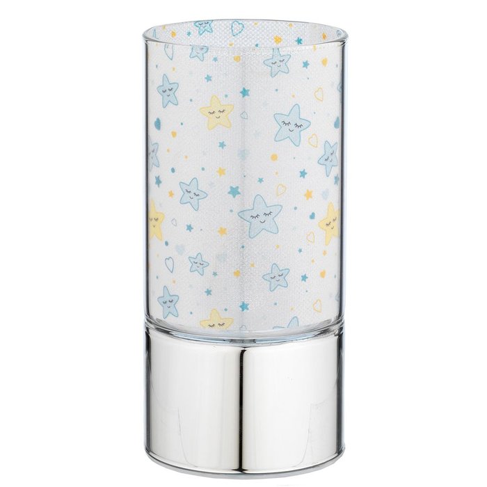 Lampara Cristal 7x15 Estrellas Azul Bagutta