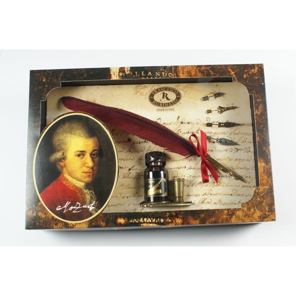 Pluma Mozart con 5 plumillas metálicas Rubinato Imagen principal del producto