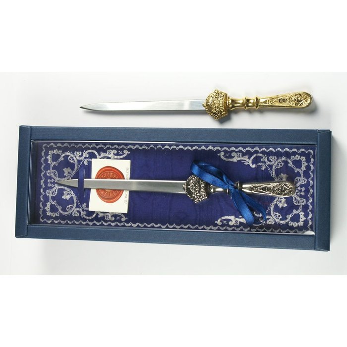 Abrecartas Metal Azul Rubinato Imagen principal del producto