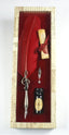 Set pluma con portaplumas musical 2 puntas Rubinato