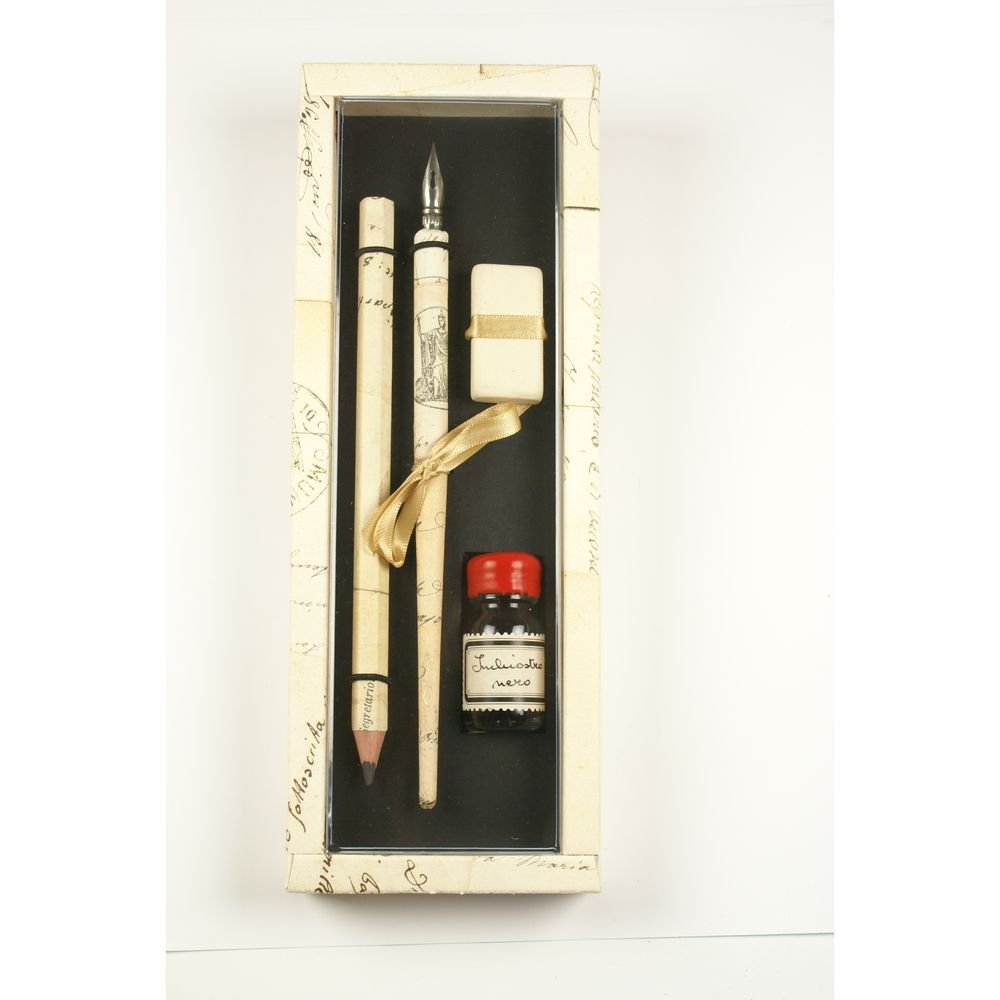 Set de escritura lápiz, portaplumas y tinta 10 piezas