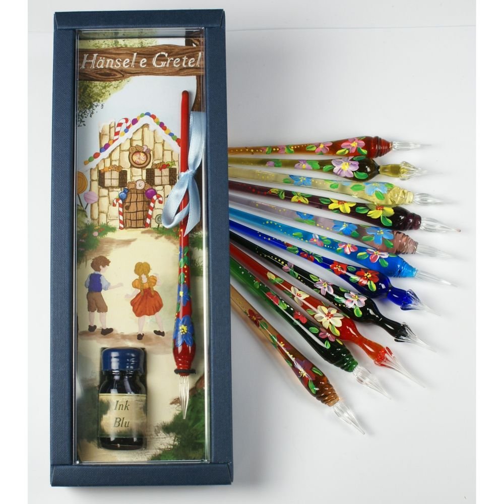Set escritura Hansel y Gretel pluma cristal y tinta Rubinato Imagen principal del producto