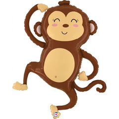 GLOBO MONO DE LA JUNGLA 84CM | GRABO BALLOONS | 1 UNIDAD | 8055513252097