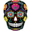 Globo calavera de azúcar negra poderosa 56 cm Grabo Balloons