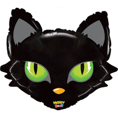 GLOBO CABEZA DE GATO NEGRO 64CM | GRABO BALLOONS | 1 UNIDAD | 8055513350618