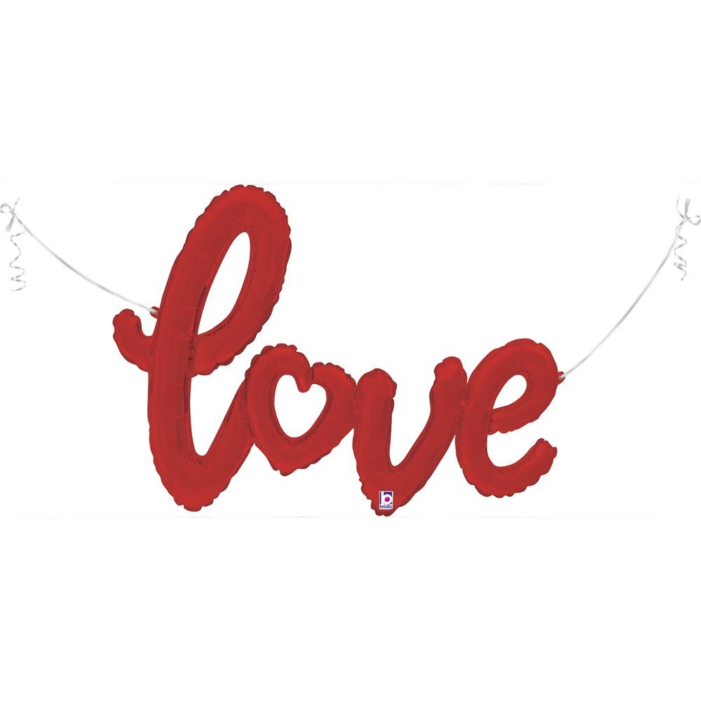 GLOBO GUION DE AMOR ROJO 119 CM | GRABO BALLOONS | 1 UNIDAD | 8055513357419