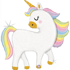 GLOBO UNICORNIO PASTEL BRILLANTE 94CM | GRABO BALLOONS | 1 UNIDAD | 8055513359529