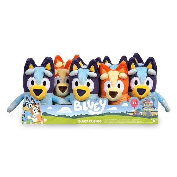 EXPOSITOR 10 PELUCHES BLUEY 20 CM | FAMOSA | ENVASE 10 UDS. UNIDAD | 18056379131646