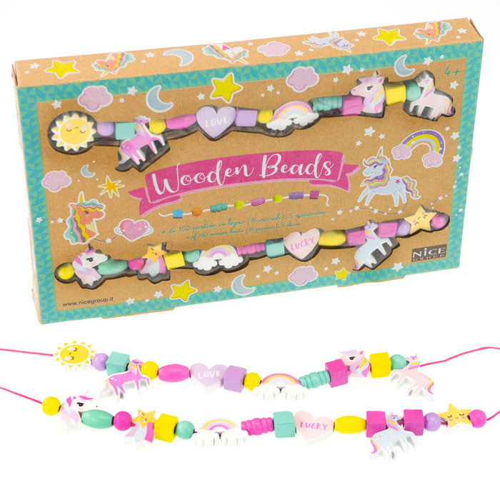 Set Perlas Madera Unicornios NICE GROUP Imagen principal del producto