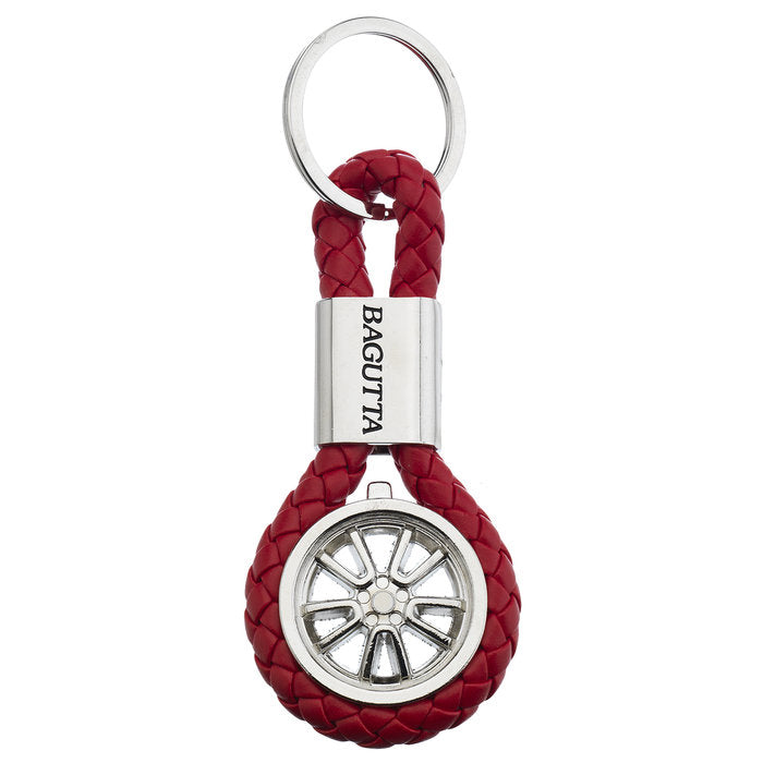 LLAVERO CON RUEDA Y CORONA ROJO CM 9,5 | BAGUTTA | 1 UNIDAD | 8057157658716