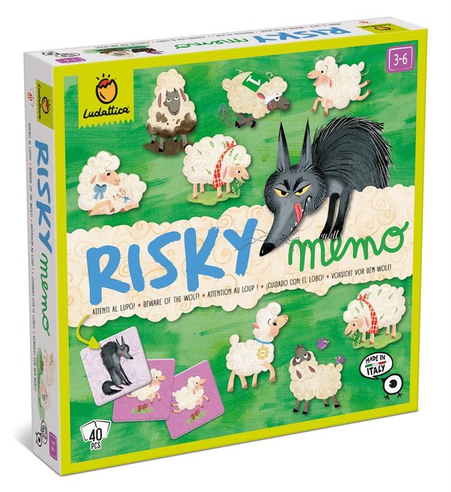 Juego Ludattica Risky Memo Icuido con el Lobo
