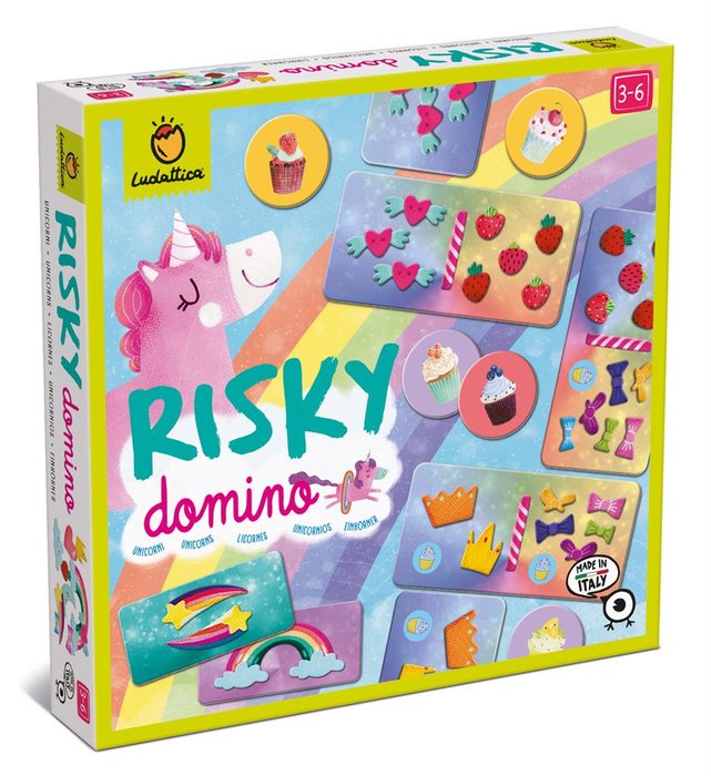 Juego Risky Domino Unicornios Ludattica Imagen principal del producto
