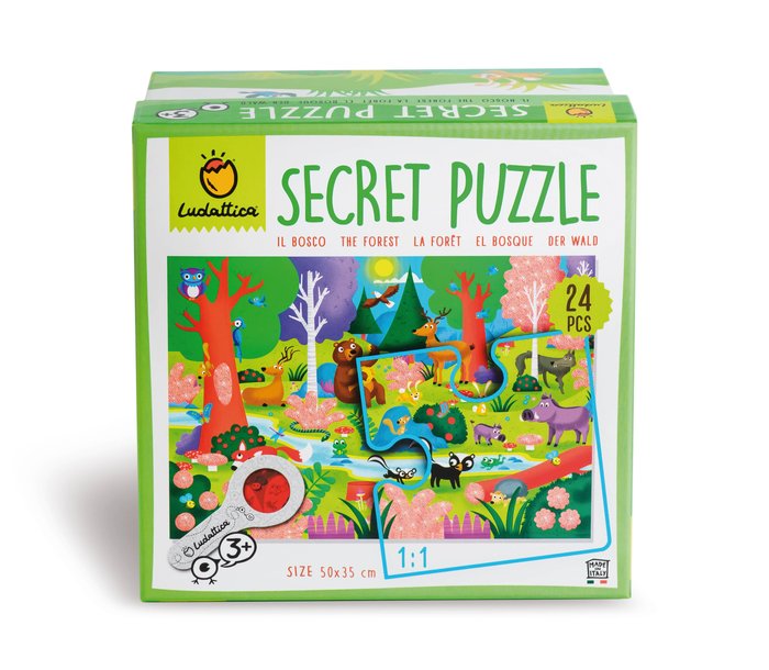 PUZZLE SECRETO DEL BOSQUE 24 PIEZAS | LUDATTICA | 1 UNIDAD | 8057158621900 Imagen principal del producto
