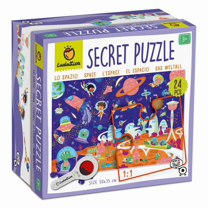 PUZZLE SECRETO DEL ESPACIO 24 PIEZAS | LUDATTICA | 1 UNIDAD | 8057158622365 Imagen principal del producto