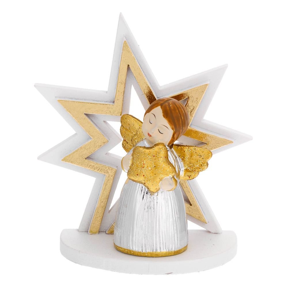 Decoracion Angelito con Estrella Oro Bagutta Imagen principal del producto