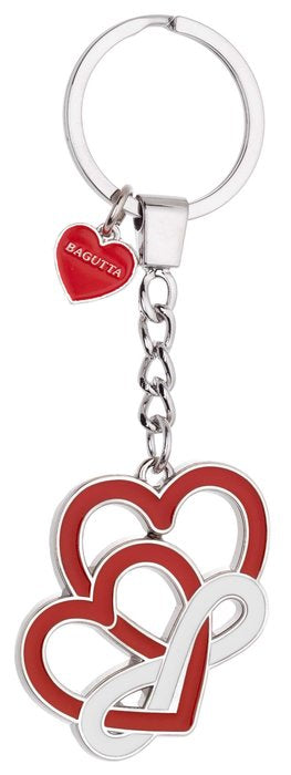 LLAVERO DOBLE CORAZON ROJO INFINITO | BAGUTTA | 1 UNIDAD | 8057639858351