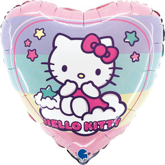 GLOBO H18 ARCOIRIS DE HELLO KITTY 46 CM | GRABO BALLOONS | 1 UNIDAD | 8057680308638