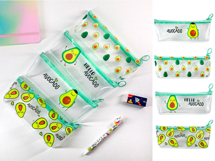 ESTUCHE PORTATODO TRANSPARENTE HELLO AGUACATE MOD SURTIDOS | ITOTAL Imagen principal del producto