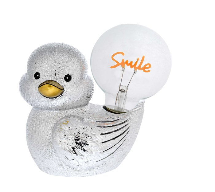 Lampara con Bombilla Smile Figura de Pato Acabado Metálico Bagutta Imagen principal del producto
