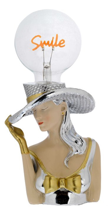Lámpara con Bombilla Smile Figura de Señora con Lazo Bagutta Imagen principal del producto