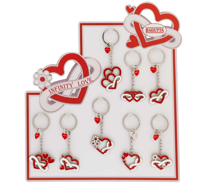 EXPOSITOR BAGUTTA LLAVEROS CORAZON INFINITY LOVE | BAGUTTA | ENVASE 16 UDS. UNIDAD | 8058956702112