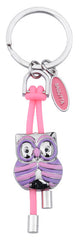 LLAVERO METALICO BUHO DE LA SUERTE ROSA | BAGUTTA | 1 UNIDAD | 8058956702648