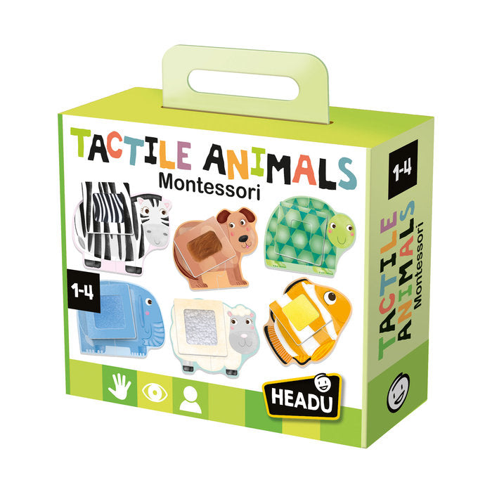 Juego Headu Tactile Animals Montessori Marca Headu