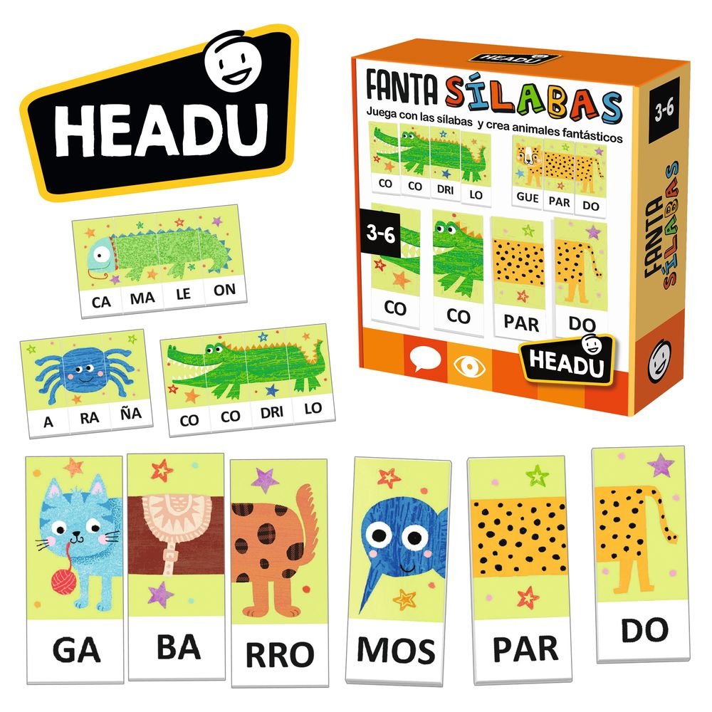 Juego Fantasilabas HEadu, Juego Educativo de Palabras y Letras Imagen principal del producto