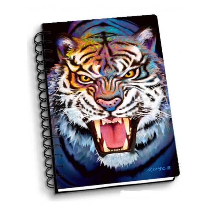 Libreta espiral A6 Tiger Growl 3D ARTGAME
