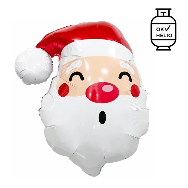 GLOBO 87CM CARA DE PAPA NOEL | DCASA NAVIDAD | ENVASE 6 UDS. UNIDAD | 8410000193206