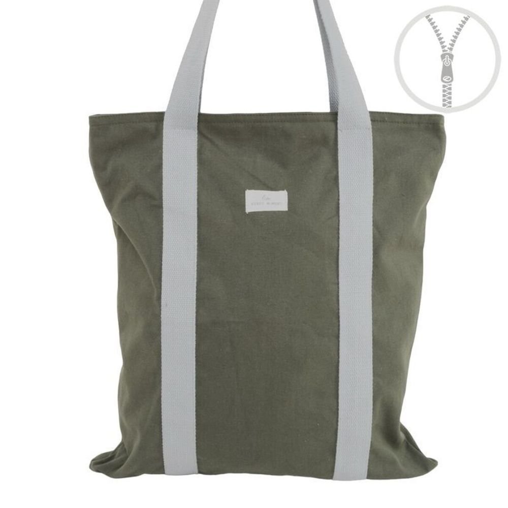 Bolsa Cremallera Algodón Verde Marca DCASA Imagen principal del producto