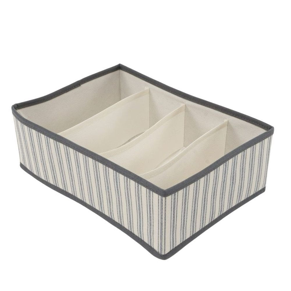 Organizador 4 Departamentos Rayas Gris Marca DCASA