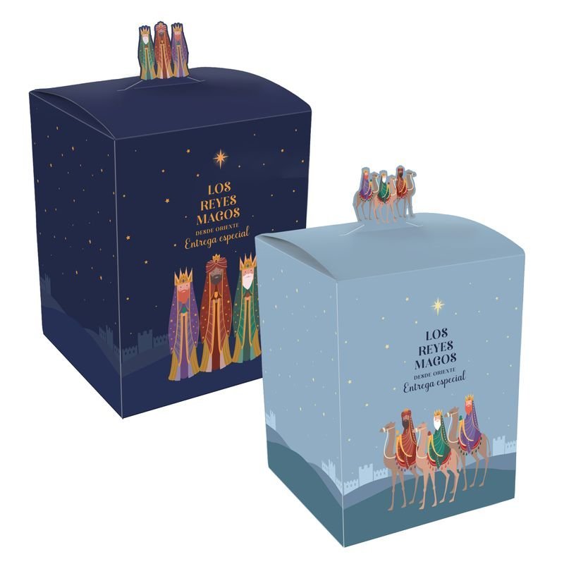 CAJA REGALO REYES MAGOS SURTIDAS | DCASA NAVIDAD | ENVASE 8 UDS. UNIDAD | 8410000213409