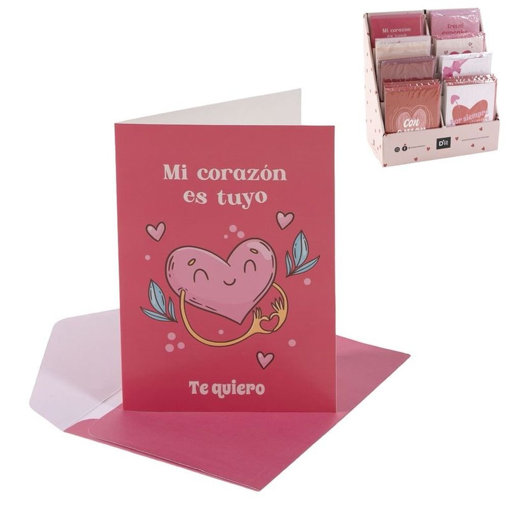 Expositor 120 Tarjetas con Sobre Amor Surtidas DCASA Imagen principal del producto