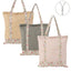 BOLSA ALGODON CON CREMALLERA FLORES SURTIDAS | DCASA | 1 UNIDAD | 8410000221947