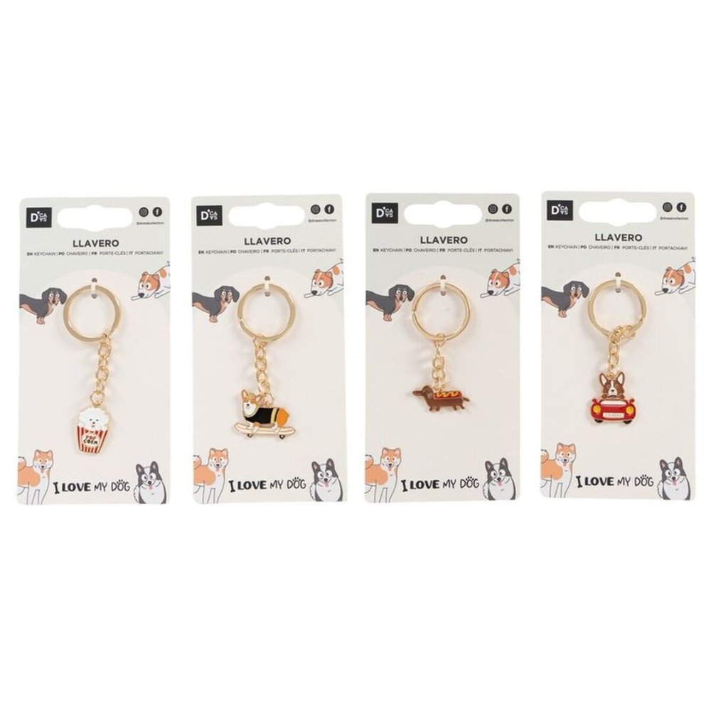 LLAVERO PERROS DIVERTIDOS SURTIDOS | DCASA | ENVASE 12 UDS. UNIDAD | 8410000222739 Imagen principal del producto