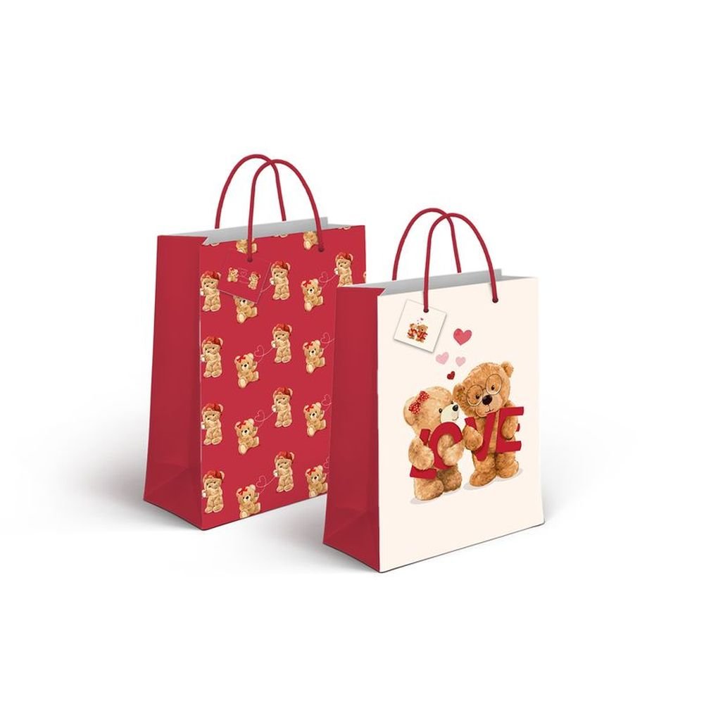 Pack 24 Bolsas Papel Ositos Pequeñas 11,5x6,7x14cm DCASA Imagen principal del producto
