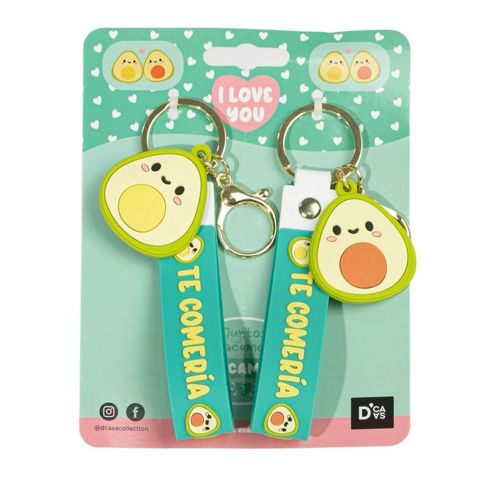 Juego de 2 Llaveros Aguacate DCASA