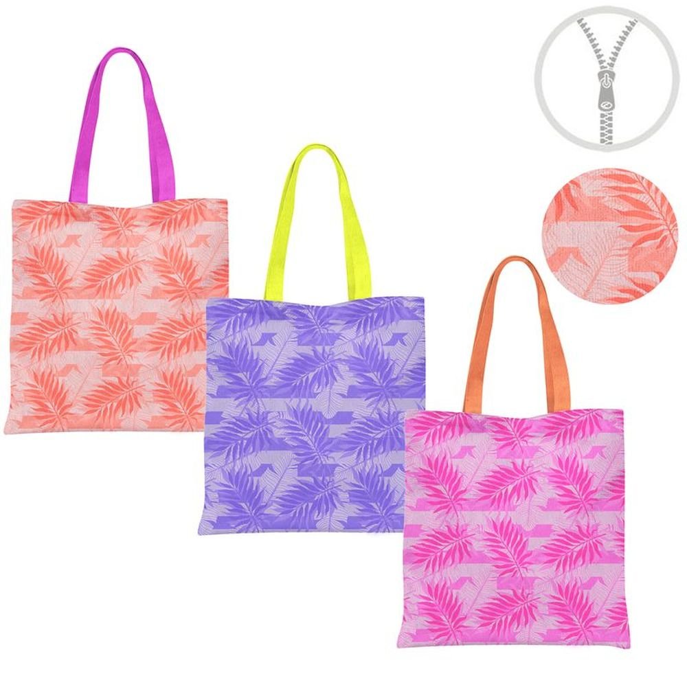 Bolsa Microfibra con Cremallera Palmeras Fluor DCASA Imagen principal del producto