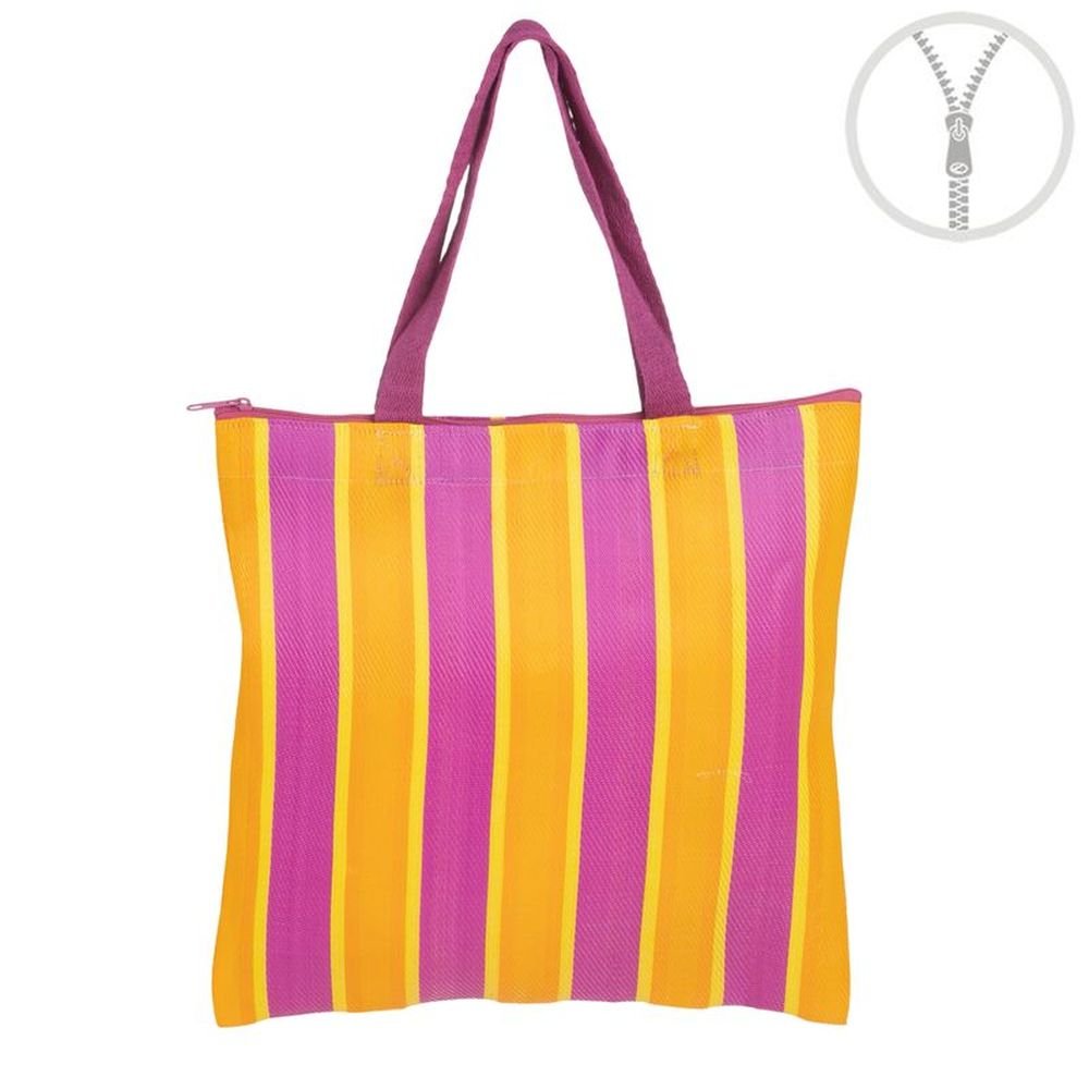 Bolsa plástica reciclada rayas DCASA Imagen principal del producto
