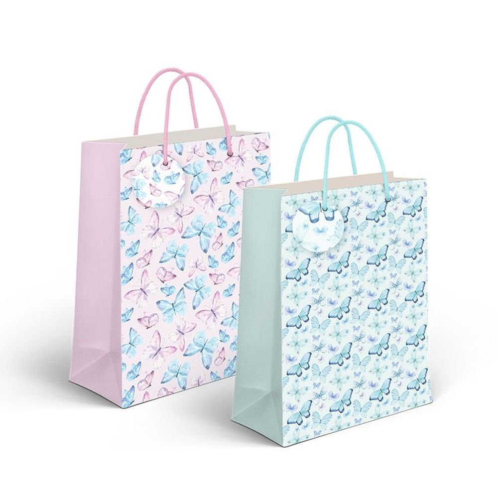 Bolsa papel mariposas surtidas DCASA 23 x 10 x 18 cm Imagen principal del producto